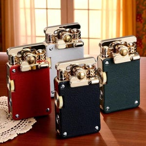 Luxury Kerosene Lighter with Mechanical Ignition & Ejection,Collectible Vintage Design,Lighter for Cigar and Pipe Enthusiasts,Gift for Him