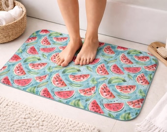 Colorful Watermelon Bath Mat