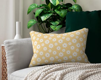 Cheerful Floral Lumbar Pillow