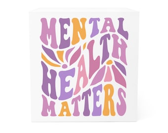 Cubo de notas sobre temas de salud mental