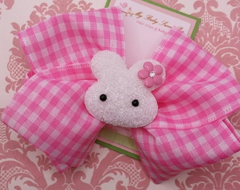 Easter hair clips, easter barrettes, bunny hair clips,