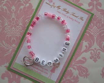 Girl bracelets - stretch bracelets - valentines day bracelets