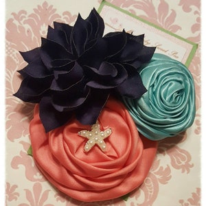 Girl hair clips, girl barrettes, flower hair clips, flower barrettes, Hair clips for girls image 1