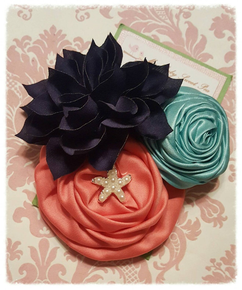 Girl hair clips, girl barrettes, flower hair clips, flower barrettes, Hair clips for girls image 1