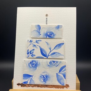 Carte d'anniversaire aquarelle peinte à la main