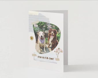 Dog- themed Friendship Card