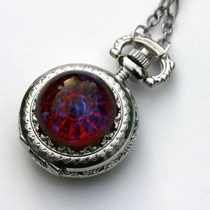 Dragon Breath Pocket Watch - Fire Opal image 1