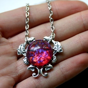 Dragons Breath Fire Opal Necklace - Etsy
