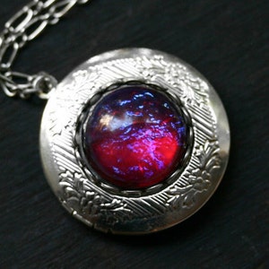 Dragon Breath Fire Opal Locket