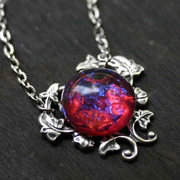Dragons Breath Fire Opal Necklace