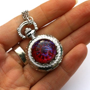 Dragon Breath Pocket Watch - Fire Opal image 3