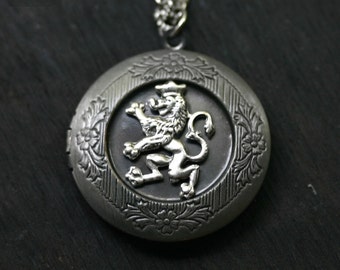 Scottish Rampant Lion Locket