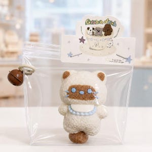 Squishy fait main avec un chat siamois | Jouet anti-stress kawaii