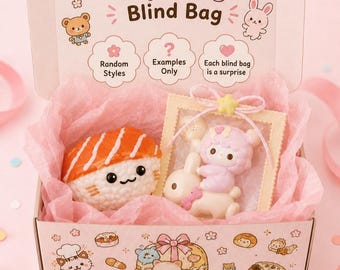 Handmade Taba Squishy Blind Bag: Kawaii Mystery Fidget Toy