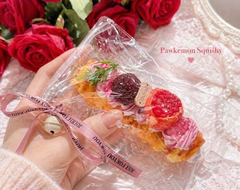 Handmade Pastry Taba Squishy: Slow-Rise Silicone Stress Toy, Kawaii Dessert Collectible