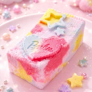 Squishy Barbie Taba en denim avec briques et briques : jouet anti-stress pour bureau | Joli jouet à presser | Porte-clés | Soulagement du stress | Slime | Fidget amusant | Sensoriel