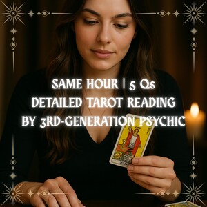 Same Hour Detailed Psychic Tarot Reading | 5 Questions Tarot Reading | Psychic Love Reader