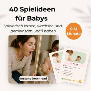 Montessori Baby Games 0-3 Months: Sensory Development Cards (Digital Download)