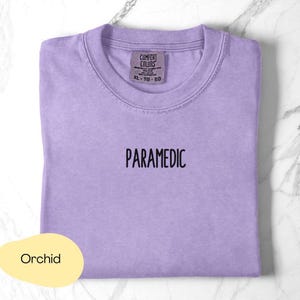 Paramedic Shirt - Unisex Garment-Dyed T-shirt, EMT Tee, First Responder Top, Medical Worker Apparel, Emergency Services Clothing