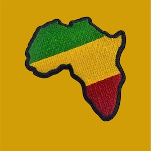 Africa Rasta Flag Embroidered Patch Iron On – Rastafari hippie dub – Reggae Style Patch –Sew On or Iron On – Rasta Colors Bob Marley freedom