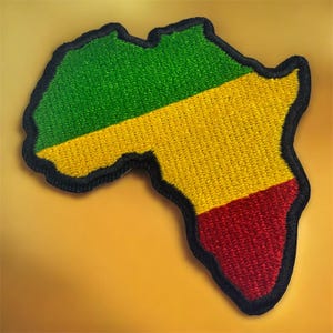 Toppa ricamata con bandiera Rasta africana da applicare con il ferro da stiro – Rastafari hippie dub – Toppa in stile Reggae – Da cucire o applicare con il ferro da stiro – Colori Rasta Bob Marley libertà