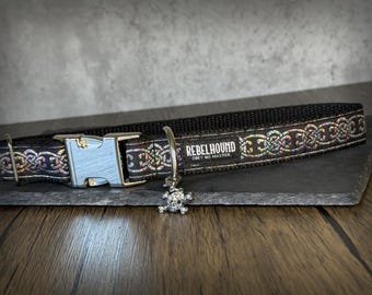 CUSITH Celtic Knots Dog Collar  – Handmade Adjustable Collar For Small, Medium and Large Dogs