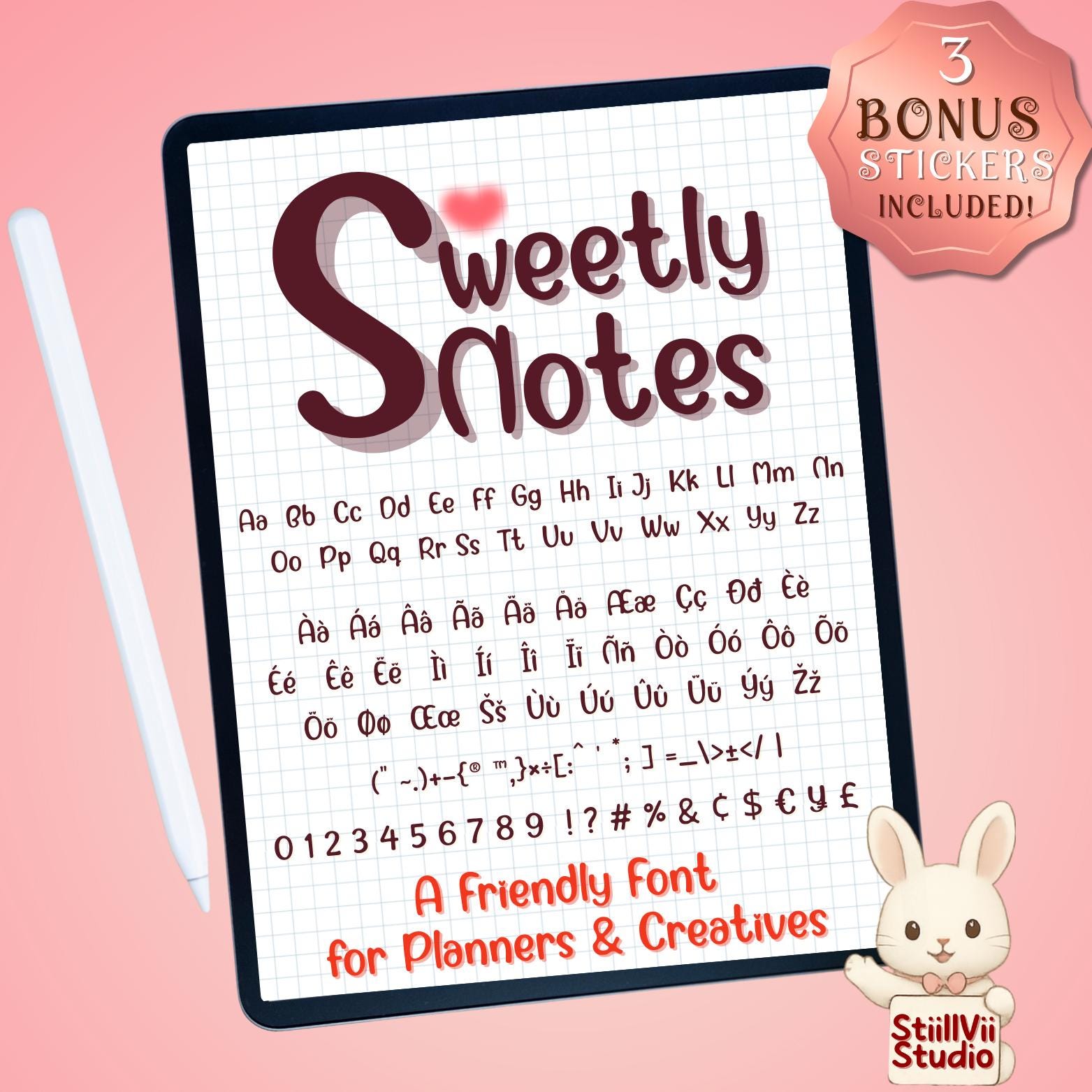 Neat Handwritten Font for Digital Planner, Goodnotes, Remarkable, Study ...