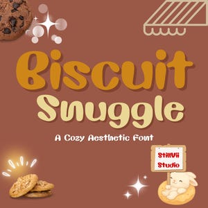 Cute Bubble font canva, Cozy Handwriting goodnotes, Font for logo with a gift present, Cricut Font, logo font for canva handwriting, Playful