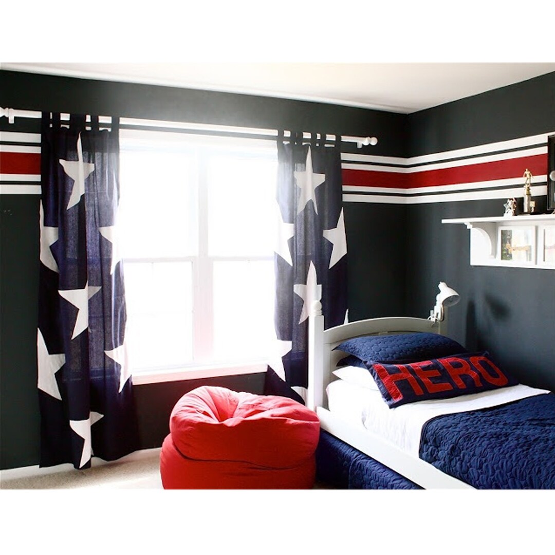 Peel and Stick Wall Stripe Decals . Stripes Panel Decal Etsy