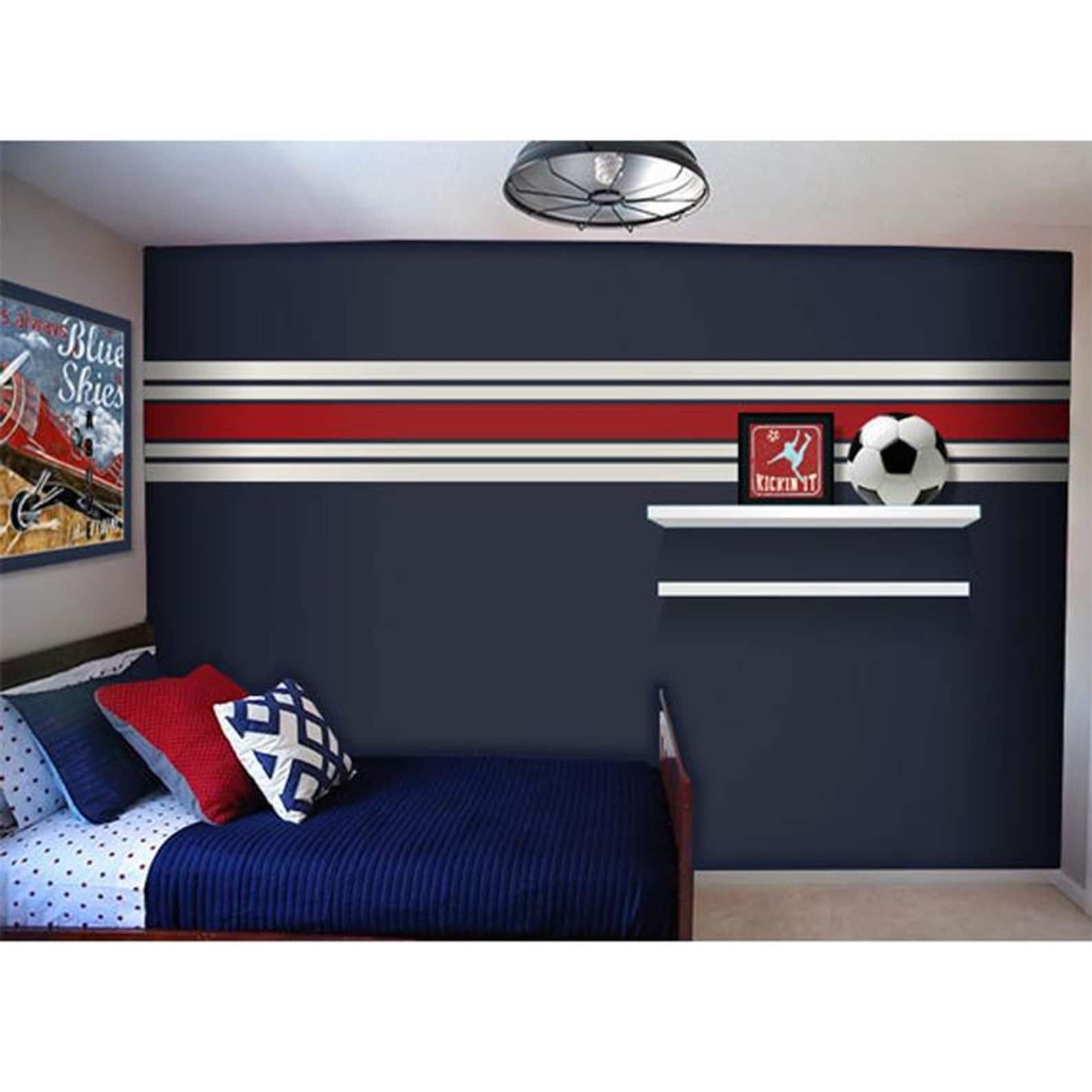 Wall Stripe Decals . Stripes Wall Decal . Stripe Decals . Etsy