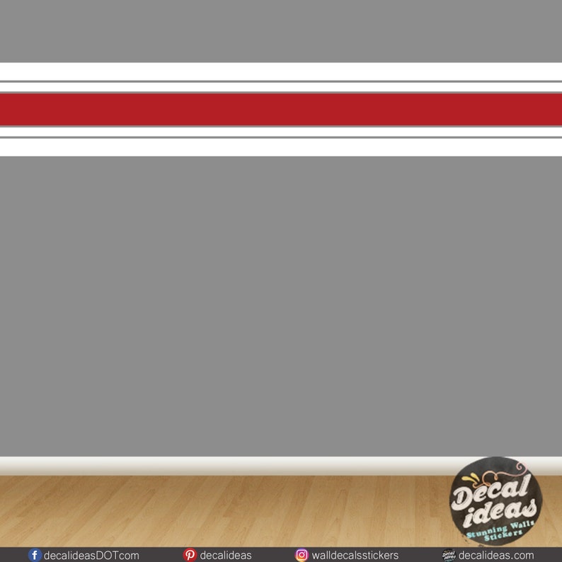 Peel and Stick Wall Stripe Decals . Stripes Panel Decal Etsy