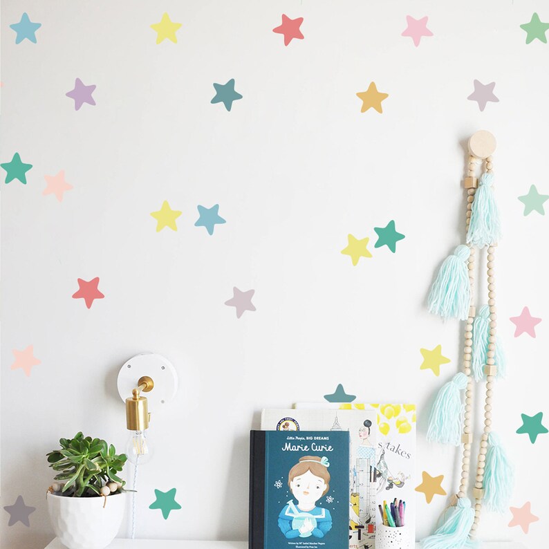Rainbow Wall Decal Rainbow Arch Wall Sticker Boho Nursery Etsy