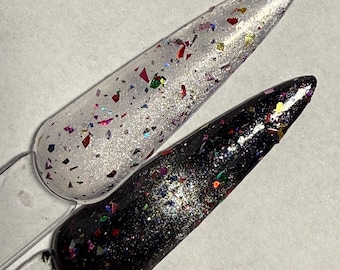 Sassypants - Rainbow Holographic Flakie Magnetic Nail Polish 5, 15ml