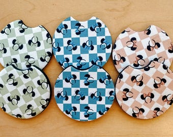 Disney car coasters | car coasters | car coaster set of 2 | Disney small gifts | Disney car decor | car accessories