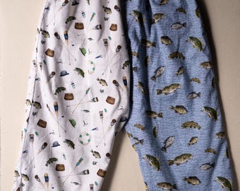 Fishing Baby Pants, 100% Cotton Lined, Grow With Me Fit