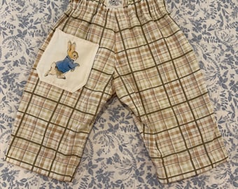 Reversible, Grow With Me, Cotton Easter Baby Pants