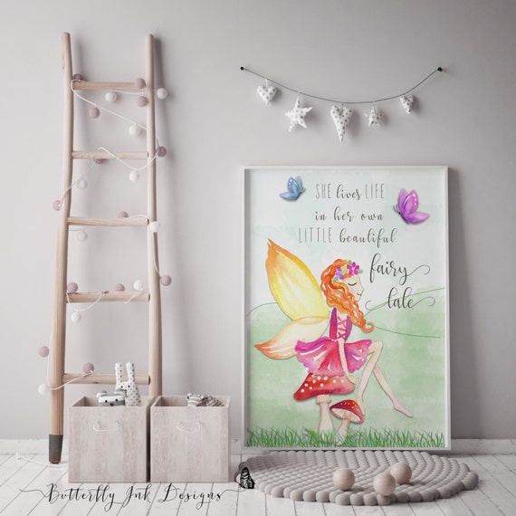 Fairy Print Children S Prints Fairies Kids Wall Art Etsy
