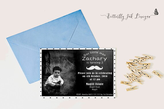 Monochromatyczne Zaproszenie Zaproszenie Na Urodziny Etsy