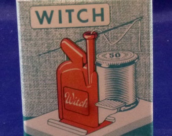 Vintage Western Germany Witch Needle Threader Kit, 1950s