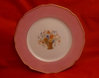 Vintage P.T. Bavaria Tirschenreuth Salad Plate, 1960s