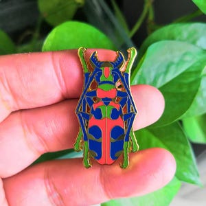 Tigerkäfer Laufkäfer Cicindela chinenesis Insekt Emaille Sammlung Abzeichen Pin Himmlischer Käfer Käfer Entomologie
