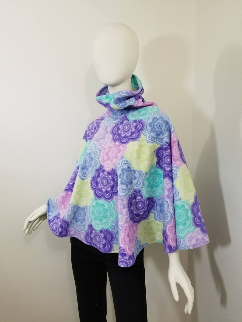 Fleece pastel colors poncho | Etsy Fleece pillowcase | Etsy