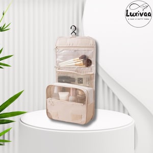 Stylish Hanging Makeup Bag – Portable Cosmetic Bag for Travel
