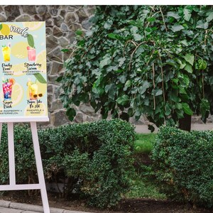 Lemonade Bar Menu Sign - Etsy