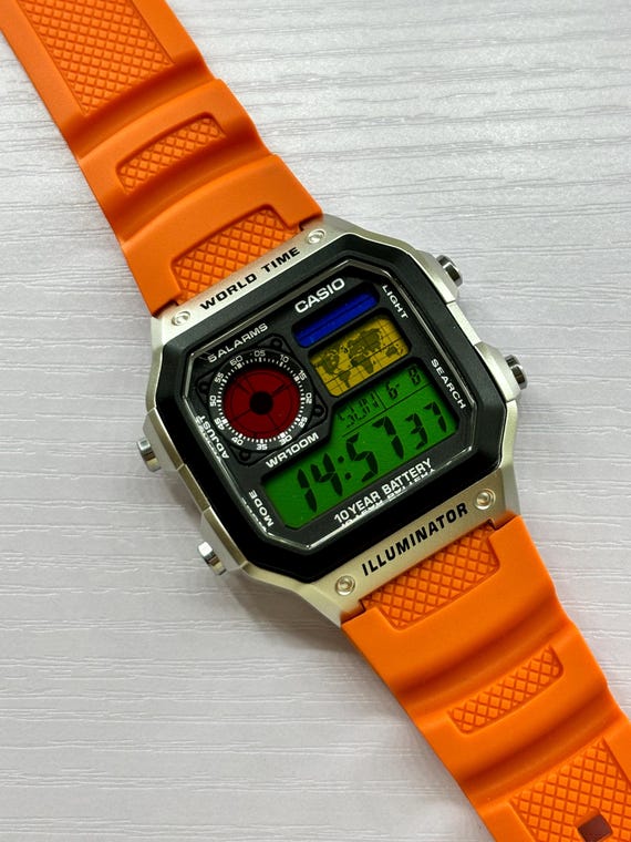 BSOT Custom Casio AE-1200 “traffic Light Edition” Mod Casio Royale
