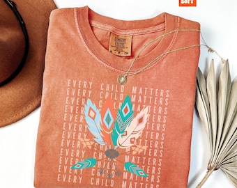 Comfort Colors® Native Owned Every Child Matters Orange Shirt Day Indigenous T-Shirt native Designed Tees Indigenous Gift Shop