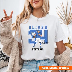 Custom Name and Number Football Player Shirt, Football T-shirt, Mom Football Shirt, Custom Team Name Shirt, High School Football Tee