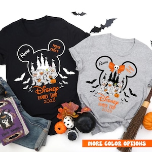 Disney Halloween 2025 Custom Shirt,Custom Halloween Disney Tshirt,Disney Family Matching Halloween Tee,Disneyland Halloween Shirts,Fall Tee