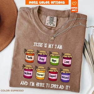 Jesus Is My Jam, Christian Shirt, Comfort Colors® Christian Gift,JESUS Christ Shirt,Gift For Christian,Funny Jesus Shirt, Christian MOM tee
