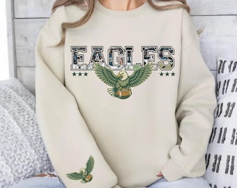 Retro Eagles Football Shirt, Philadelphia Fan Gift, Retro Philadelphia Game Day Sweatshirt, Bird Gang Shirt, Retro Eagles Sweatshirt